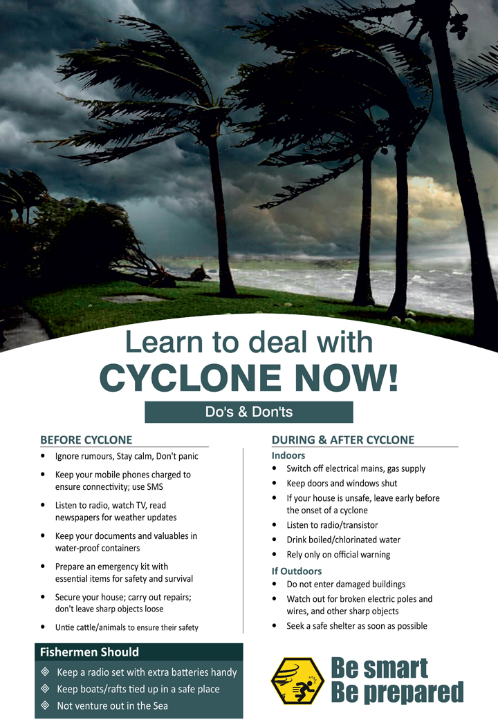 Learn to deal with cyclone now! Do’s and don’ts of cyclone. 